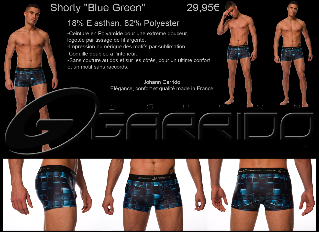 SHORTY BLUE GREEN
